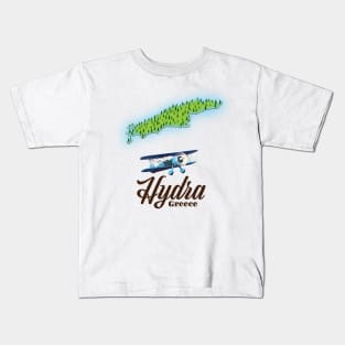 Hydra Greece Map Kids T-Shirt